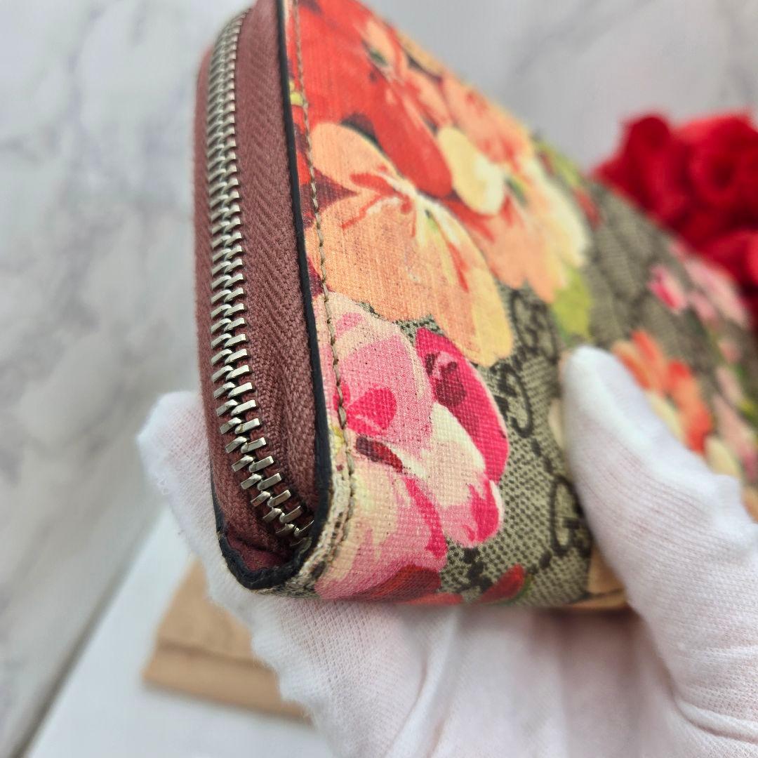 Gucci Zip Around Wallet Blooms Flower Pink — view 4