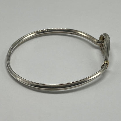 Tiffany & Co Hook and Eye Bangle Silver YG Vintage Bracelet — view 5