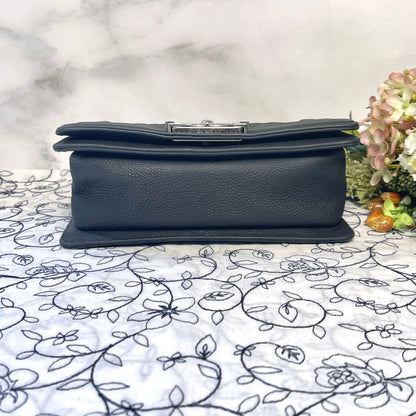 Chanel Quilted Boy Shoulder Bag Black — view 8
