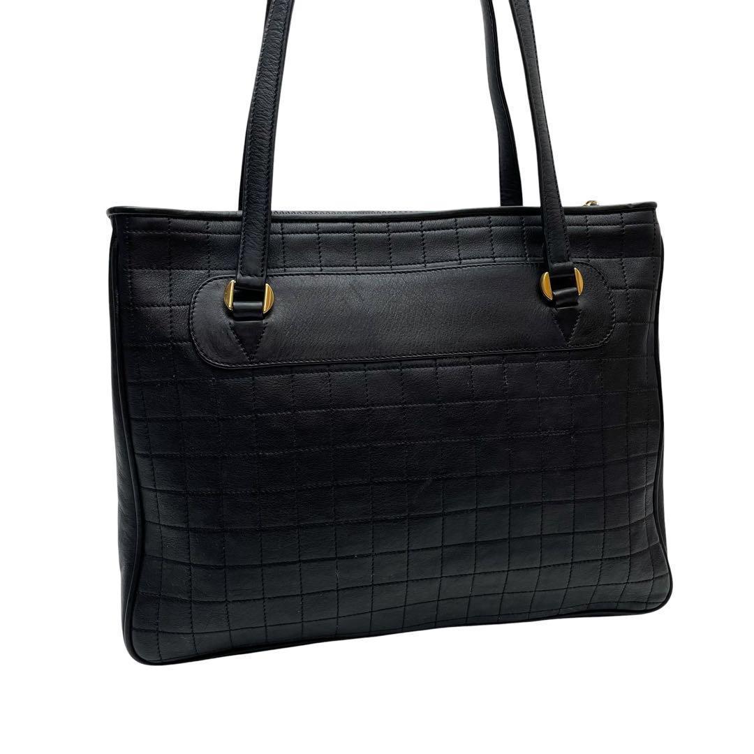 Celine Triomphe Quilted Leather Shoulder Tote — view 3