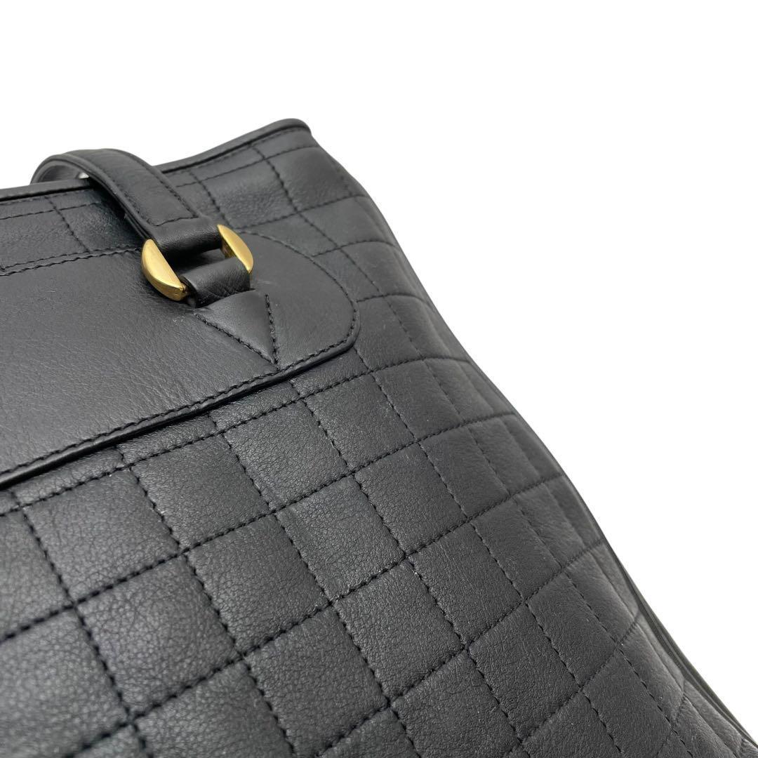 Celine Triomphe Quilted Leather Shoulder Tote — view 7