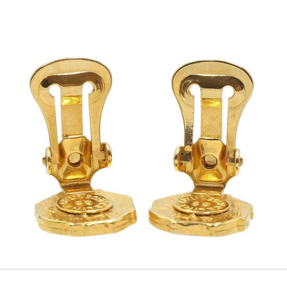Celine Macadam Tricolor Earrings Brooch Set