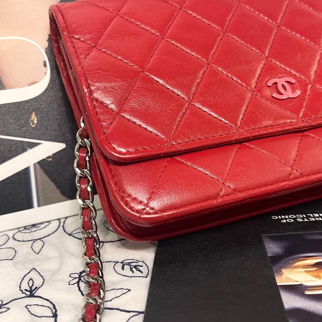 Chanel Chain Wallet Pink Coco Quilted — view 4