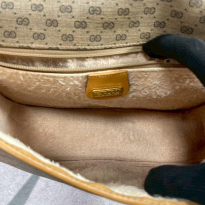 Gucci GG Sherry Line Shoulder Bag Brown Leather — view 5