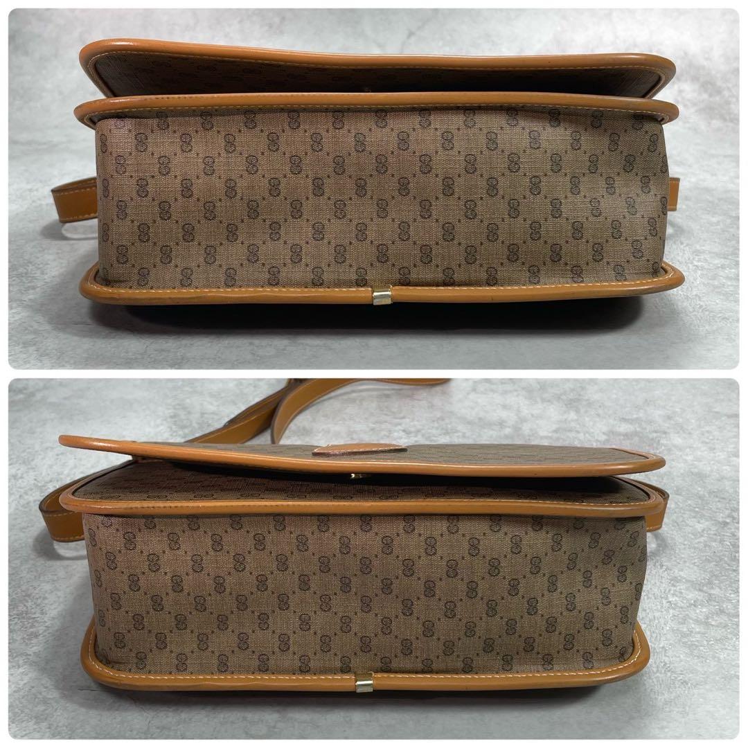 Gucci GG Sherry Line Shoulder Bag Brown Leather — view 8