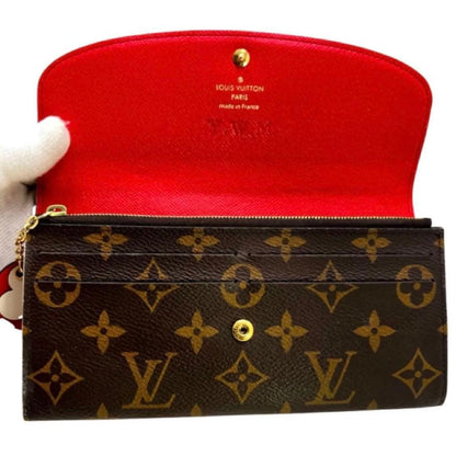 Louis Vuitton Monogram Portefeuille Emily Flower Charm Wallet — view 2