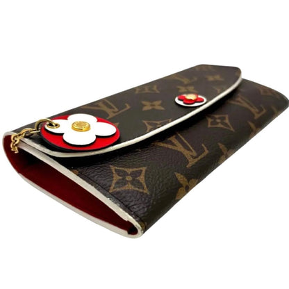 Louis Vuitton Monogram Portefeuille Emily Flower Charm Wallet — view 5