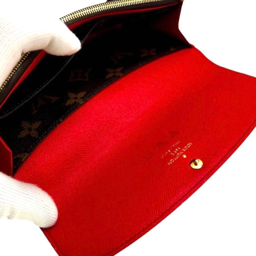 Louis Vuitton Monogram Portefeuille Emily Flower Charm Wallet — view 8