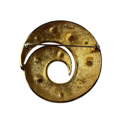 Dior Vintage Brooch Black Spiral — view 7