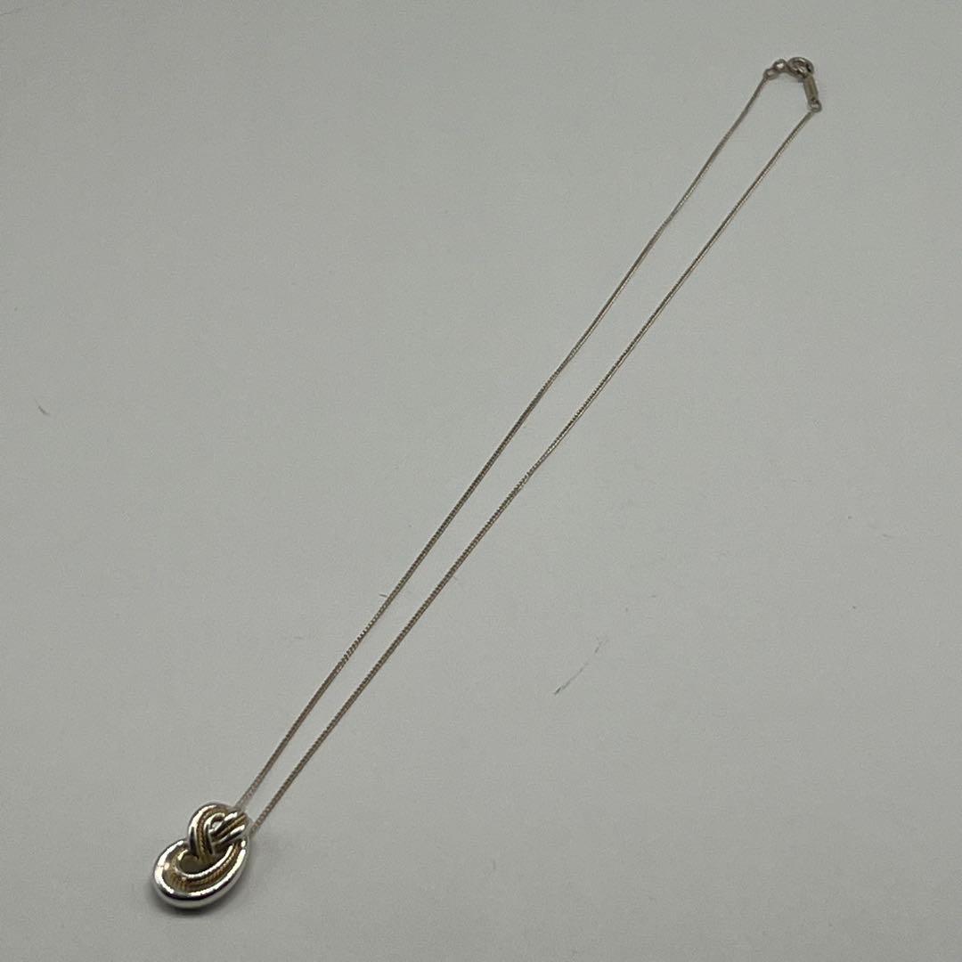 Tiffany & Co Twisted Rope Necklace Silver YG Vintage — view 2