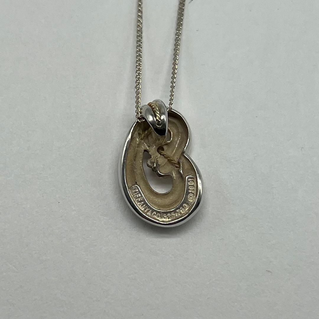 Tiffany & Co Twisted Rope Necklace Silver YG Vintage — view 4