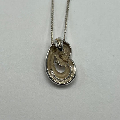 Tiffany & Co Twisted Rope Necklace Silver YG Vintage — view 4