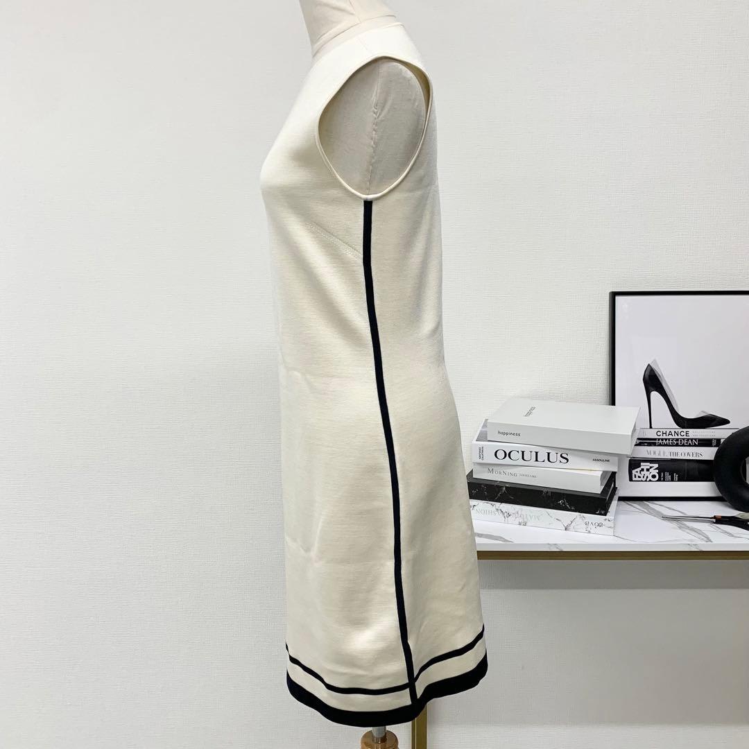 Hermes Silk Cotton Dress Sleeveless Ivory