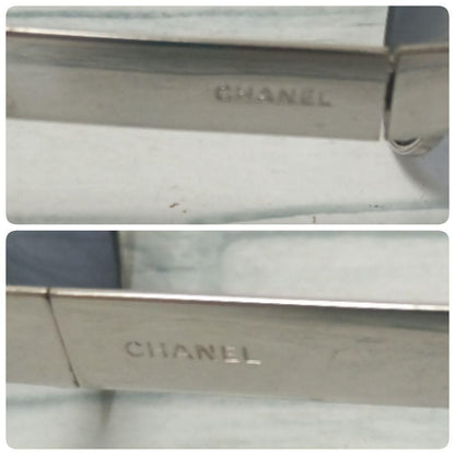 Chanel Sunglasses Silver Black Round Eyewear — view 3