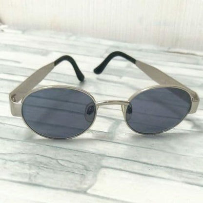 Chanel Sunglasses Silver Black Round Eyewear — view 6