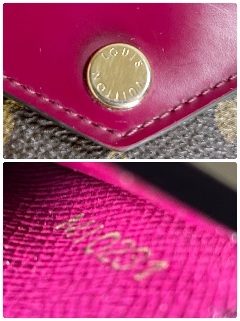 Louis Vuitton Portefeuille Zoe Fuchsia Trifold Wallet
