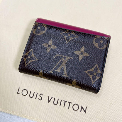 Louis Vuitton Portefeuille Zoe Fuchsia Trifold Wallet