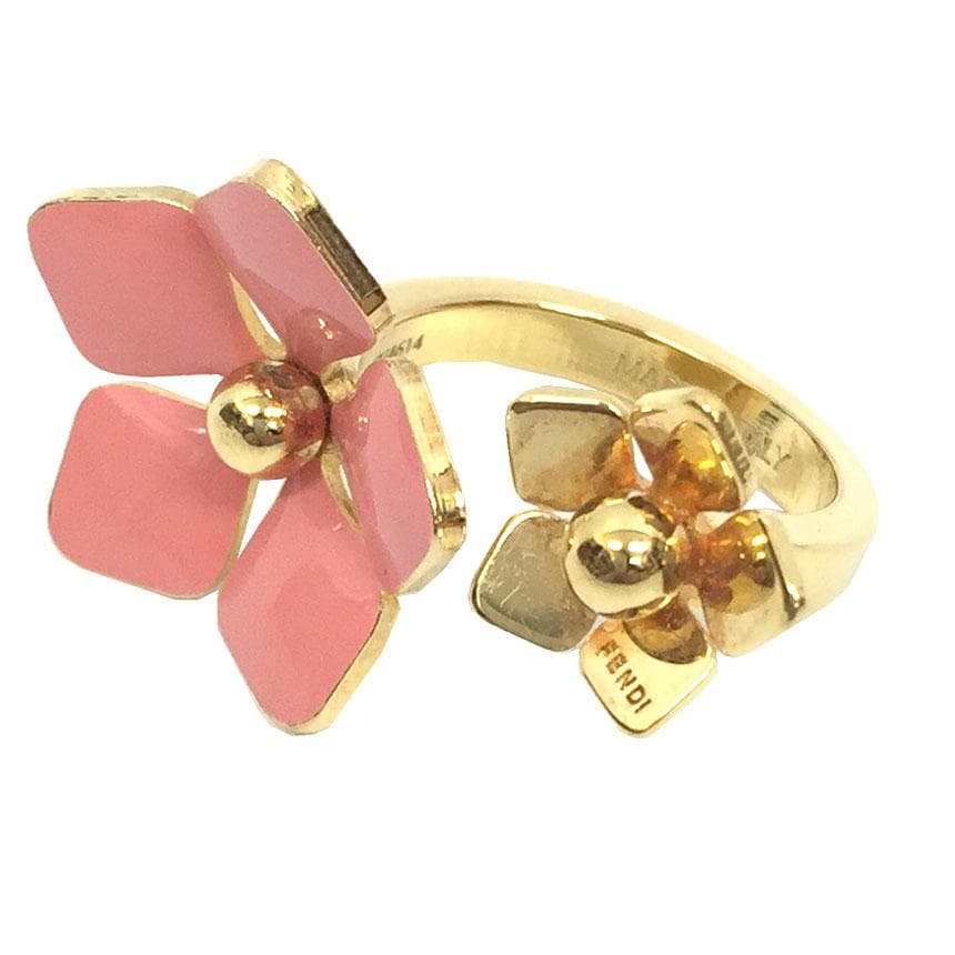 Fendi Flower Blossom Ring Gold Aq9814