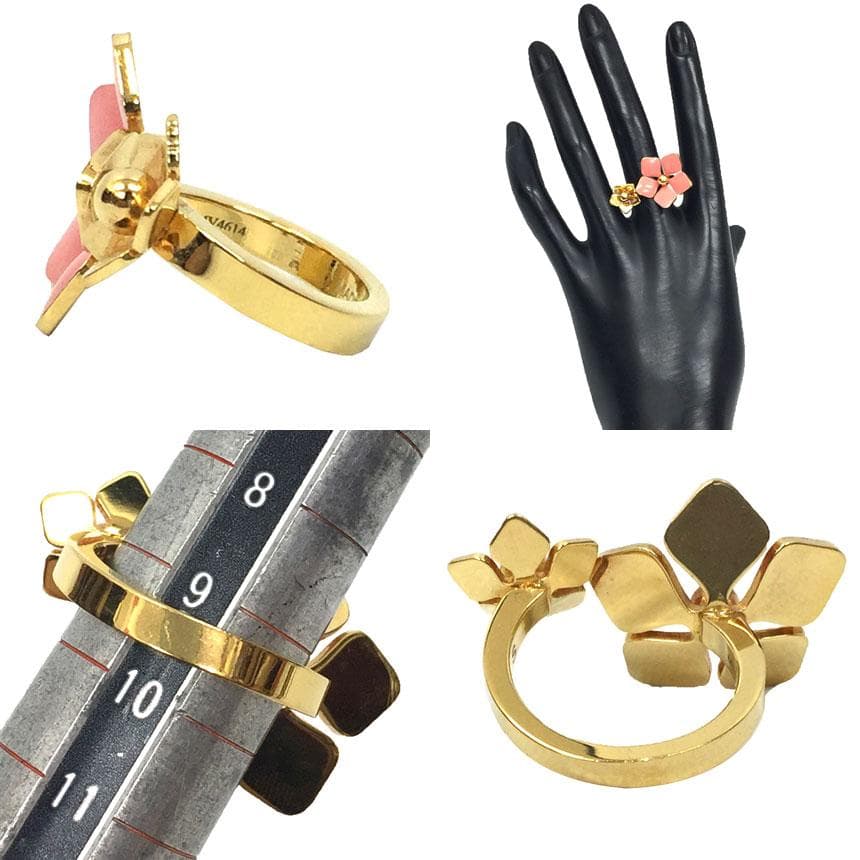 Fendi Flower Blossom Ring Gold Aq9814