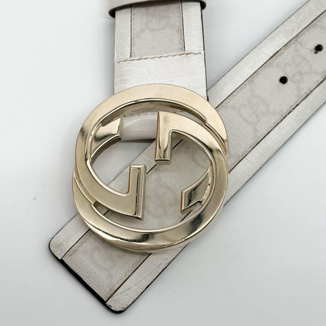 Gucci Interlocking GG Belt White — view 4