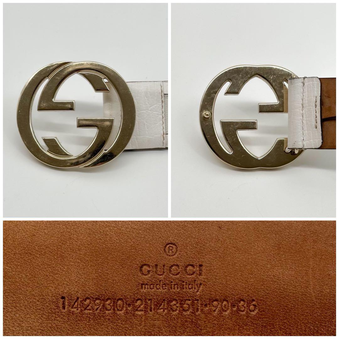Gucci Interlocking GG Belt White — view 6