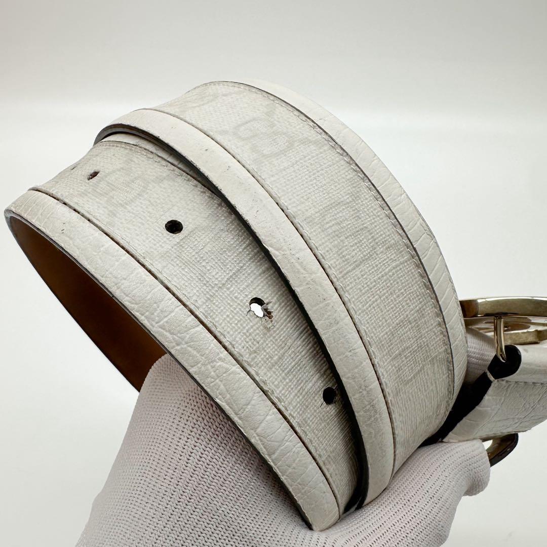 Gucci Interlocking GG Belt White — view 8