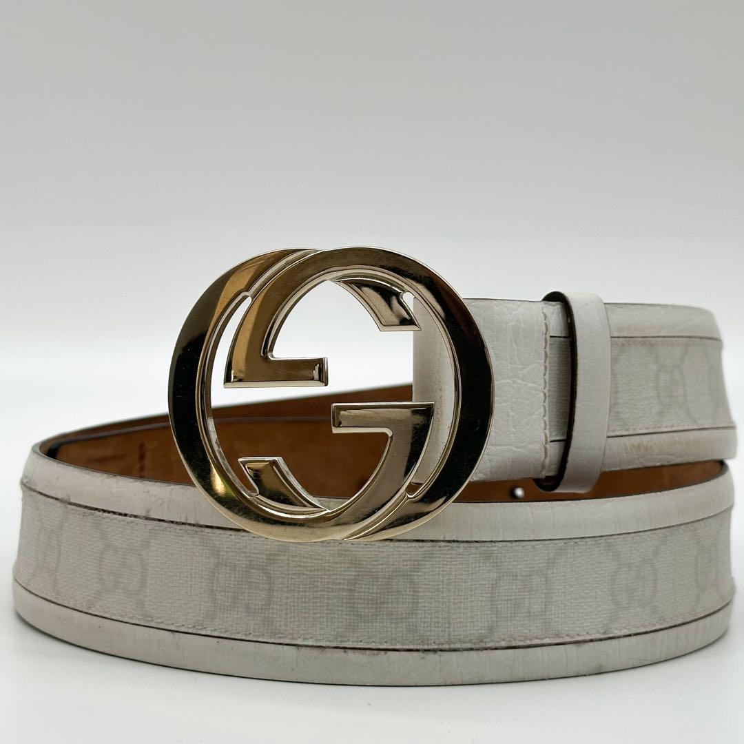 Gucci Interlocking GG Belt White — view 9
