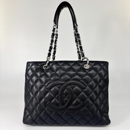 Chanel Matelasse GST Caviar Skin Chain Tote Bag