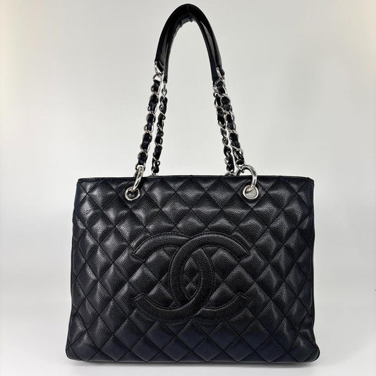 Chanel Matelasse GST Caviar Skin Chain Tote Bag