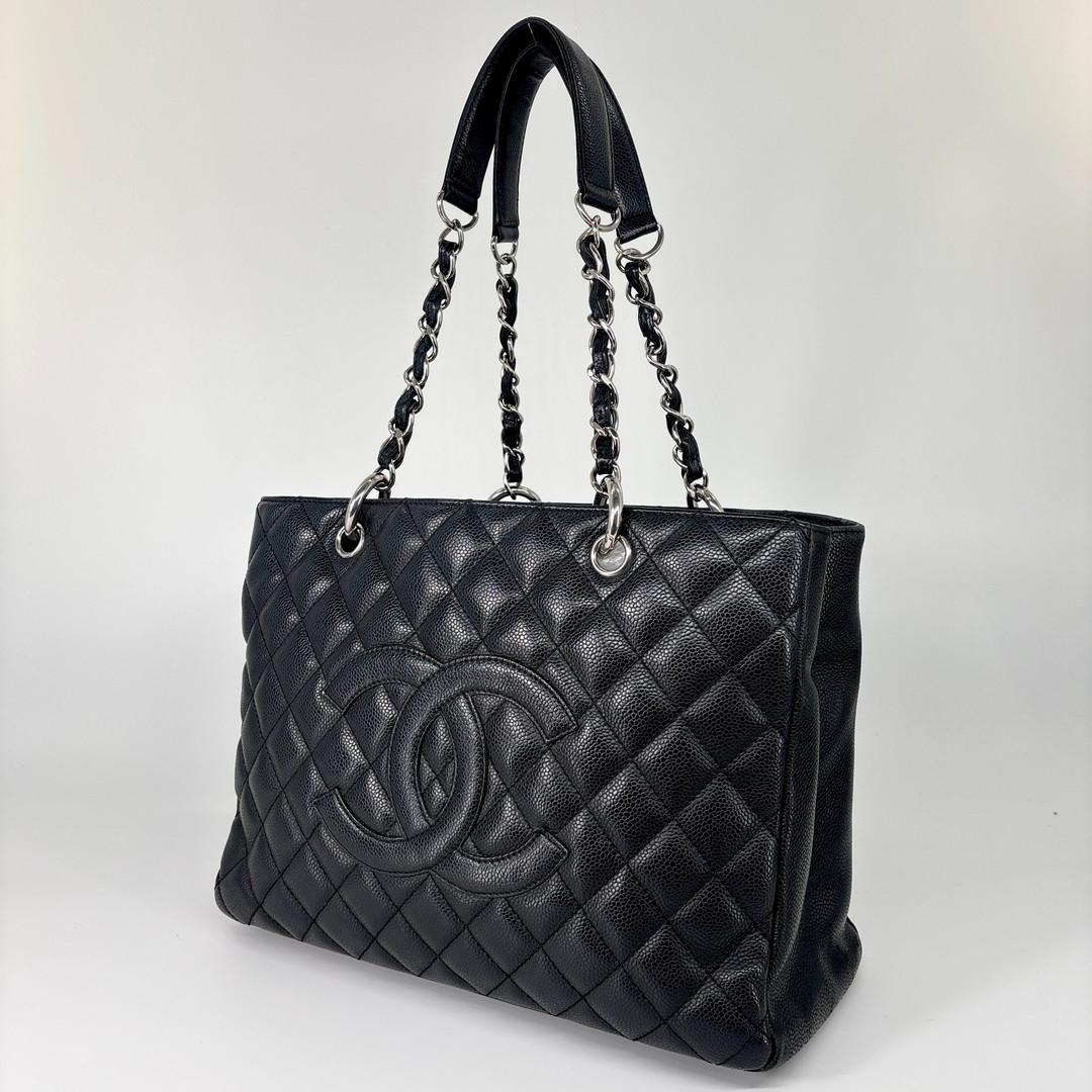 Chanel Matelasse GST Caviar Skin Chain Tote Bag