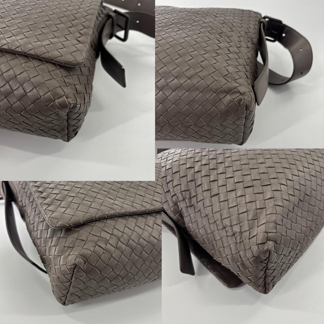 Bottega Veneta Super Intrecciato Shoulder Bag Brown — view 8