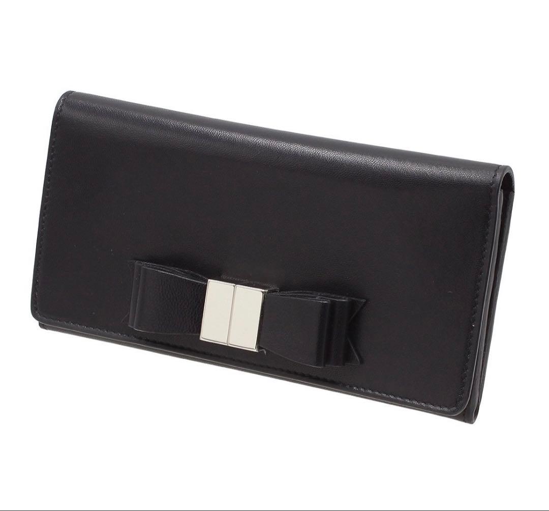 Unused Balenciaga Classic Ribbon Bow Bifold Long Wallet
