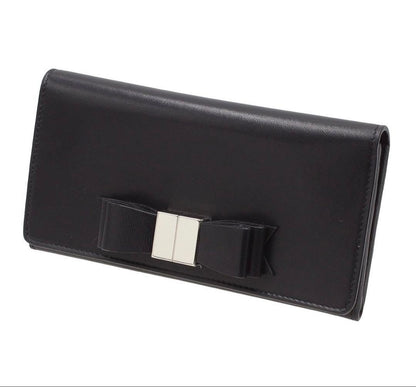 Unused Balenciaga Classic Ribbon Bow Bifold Long Wallet