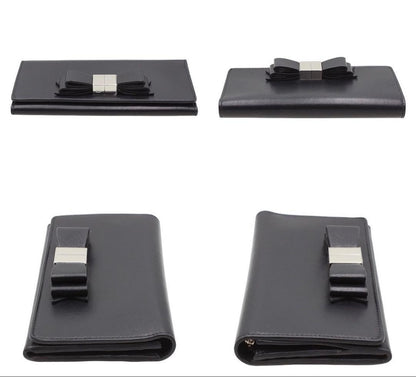 Unused Balenciaga Classic Ribbon Bow Bifold Long Wallet