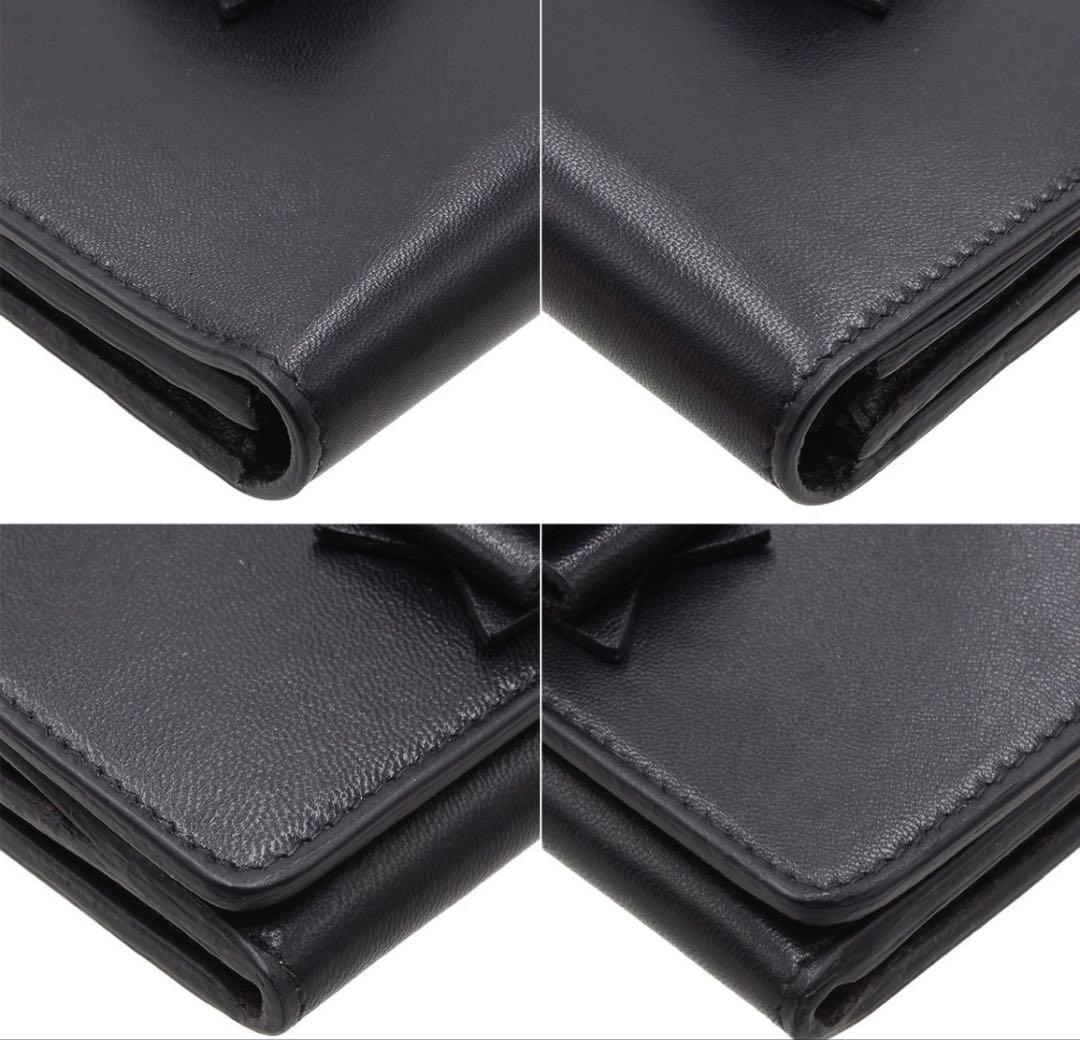Unused Balenciaga Classic Ribbon Bow Bifold Long Wallet