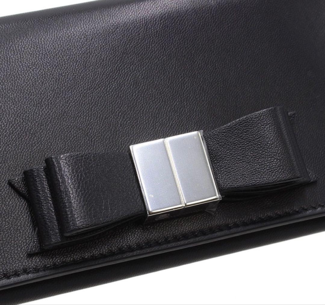Unused Balenciaga Classic Ribbon Bow Bifold Long Wallet
