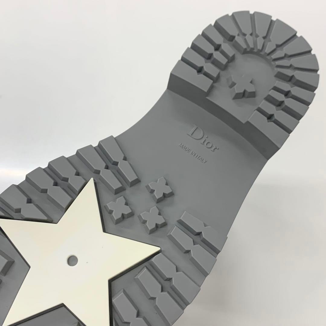 Dior Lava Oblique Crease Up Rain Boots Gray — view 7
