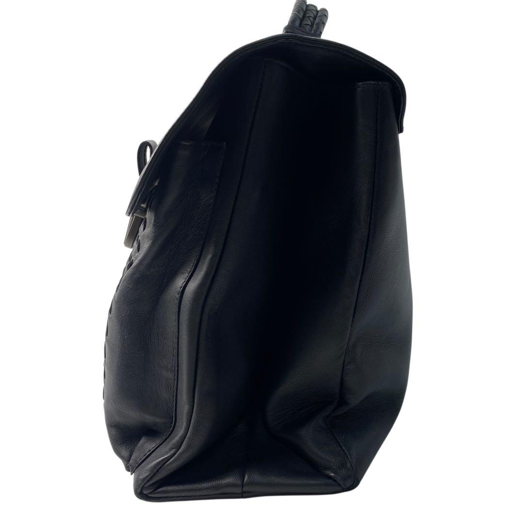 Bottega Veneta Business Briefcase Leather Black