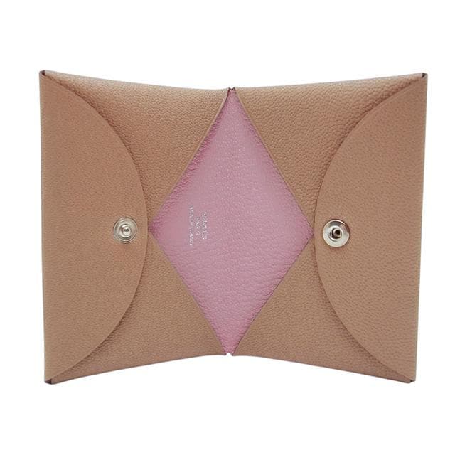 Hermes Calvi Stamped U (made in 2022) Chevre Chai X Mauve Sylvestre