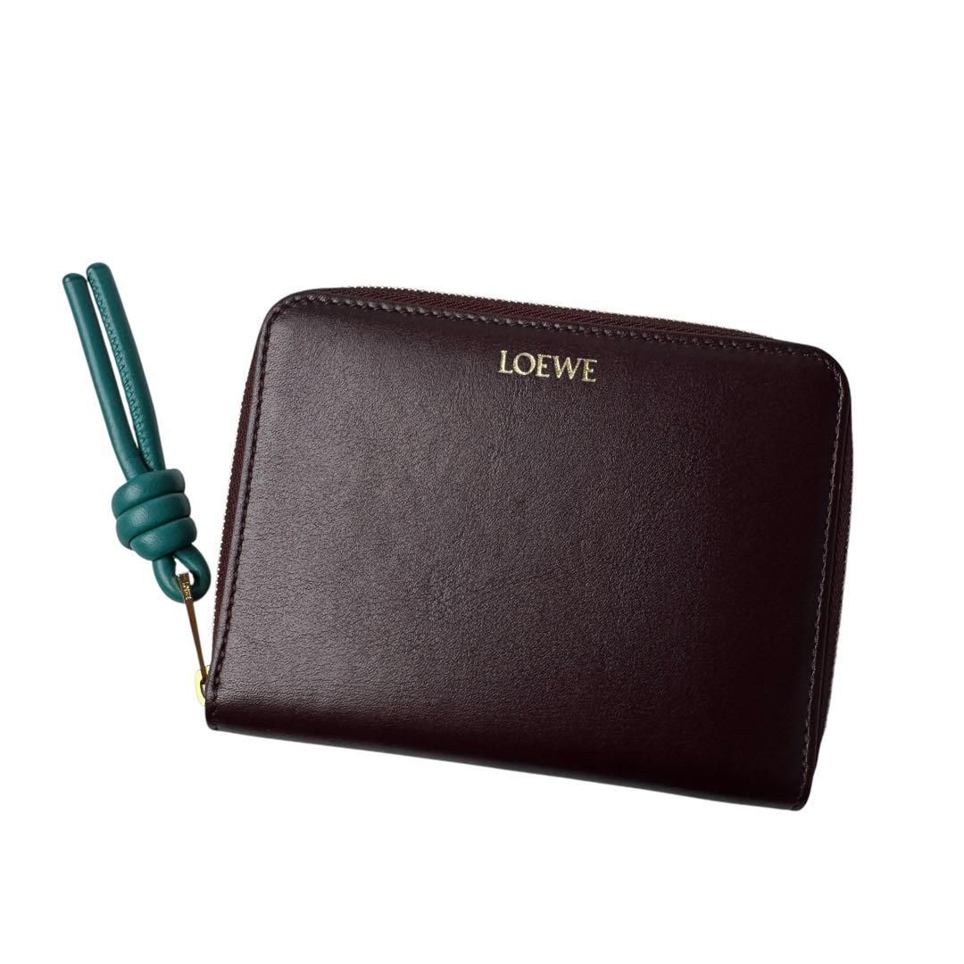Loewe Knot Compact Zip Around Wallet