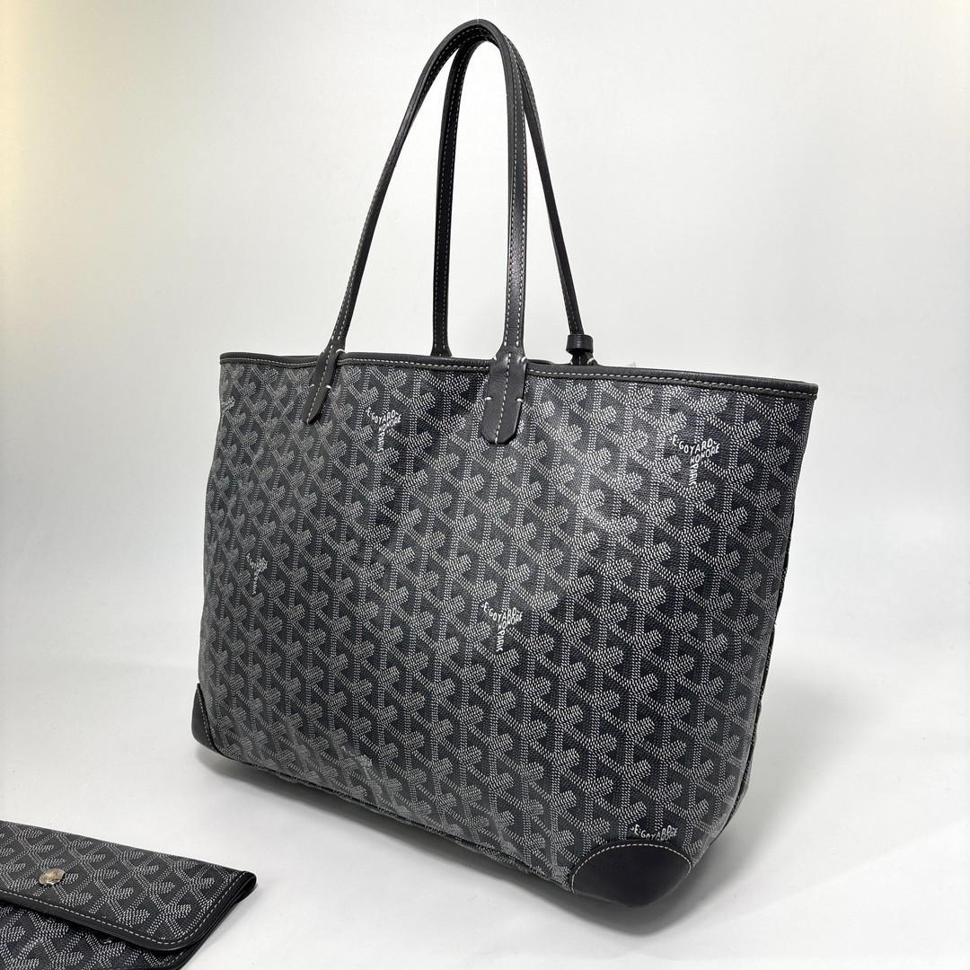 Goyard Super Saint Louis PM Tote Bag Gray — view 2
