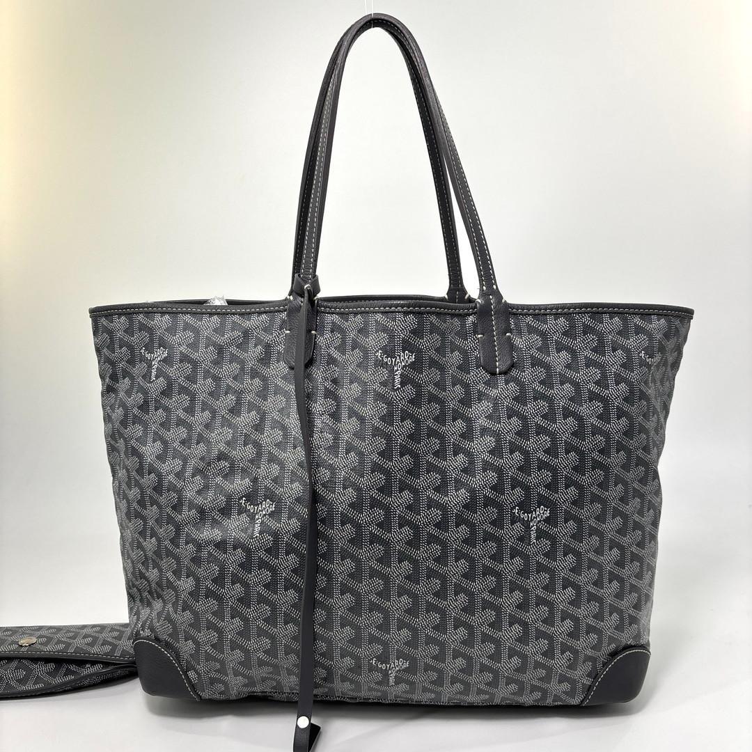 Goyard Super Saint Louis PM Tote Bag Gray — view 5
