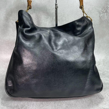 Gucci Shoulder Bag 2-Way Bamboo Black Leather — view 2