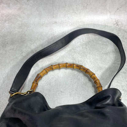 Gucci Shoulder Bag 2-Way Bamboo Black Leather — view 4