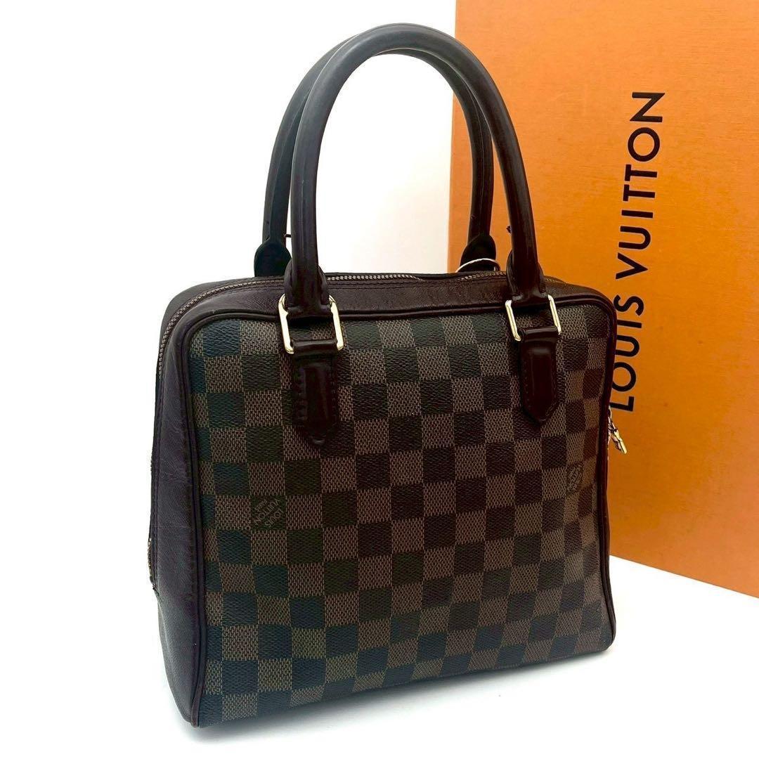 Louis Vuitton Damier Ebene Handbag Brera Brown