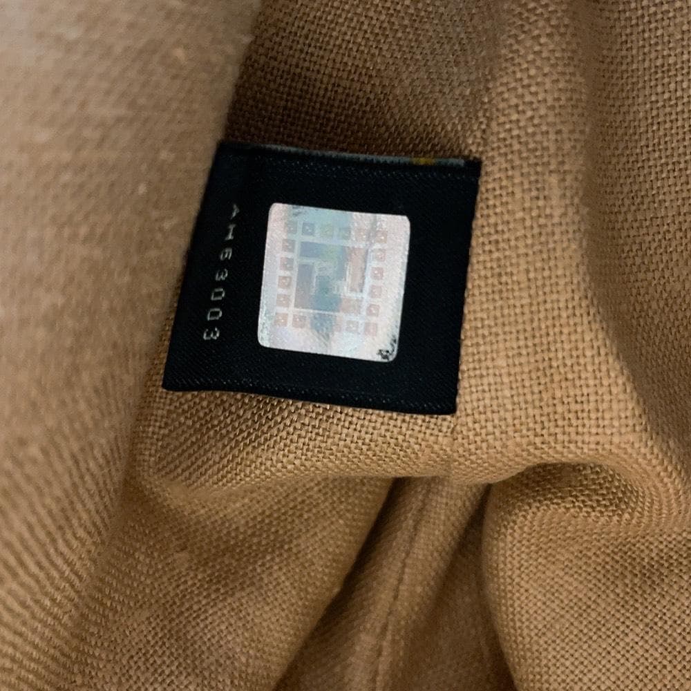 Fendi Selleria Romano Leather Handbag Brown — view 9
