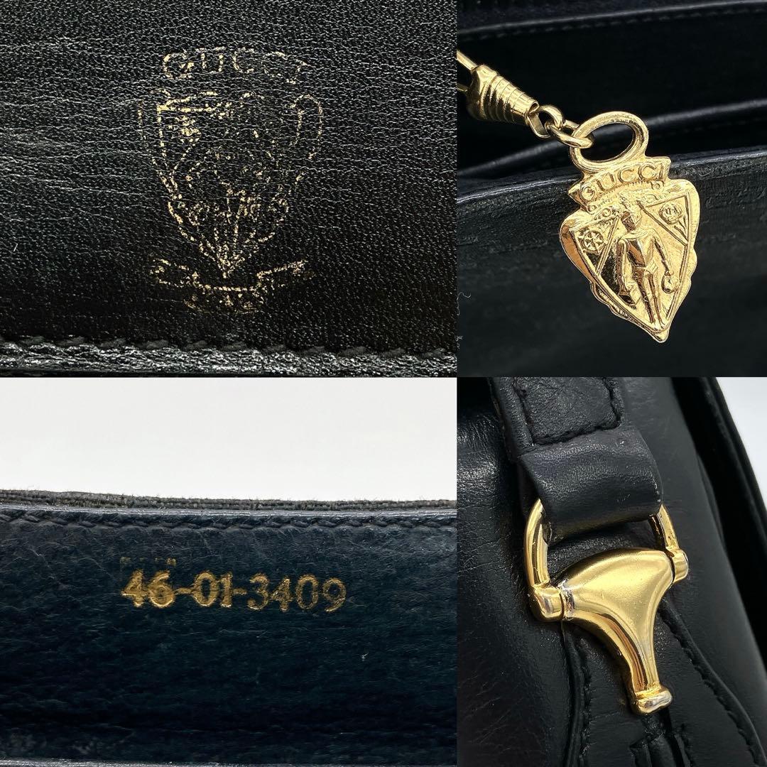 Gucci Shoulder Bag Micro GG Gold Hardware Canvas Black