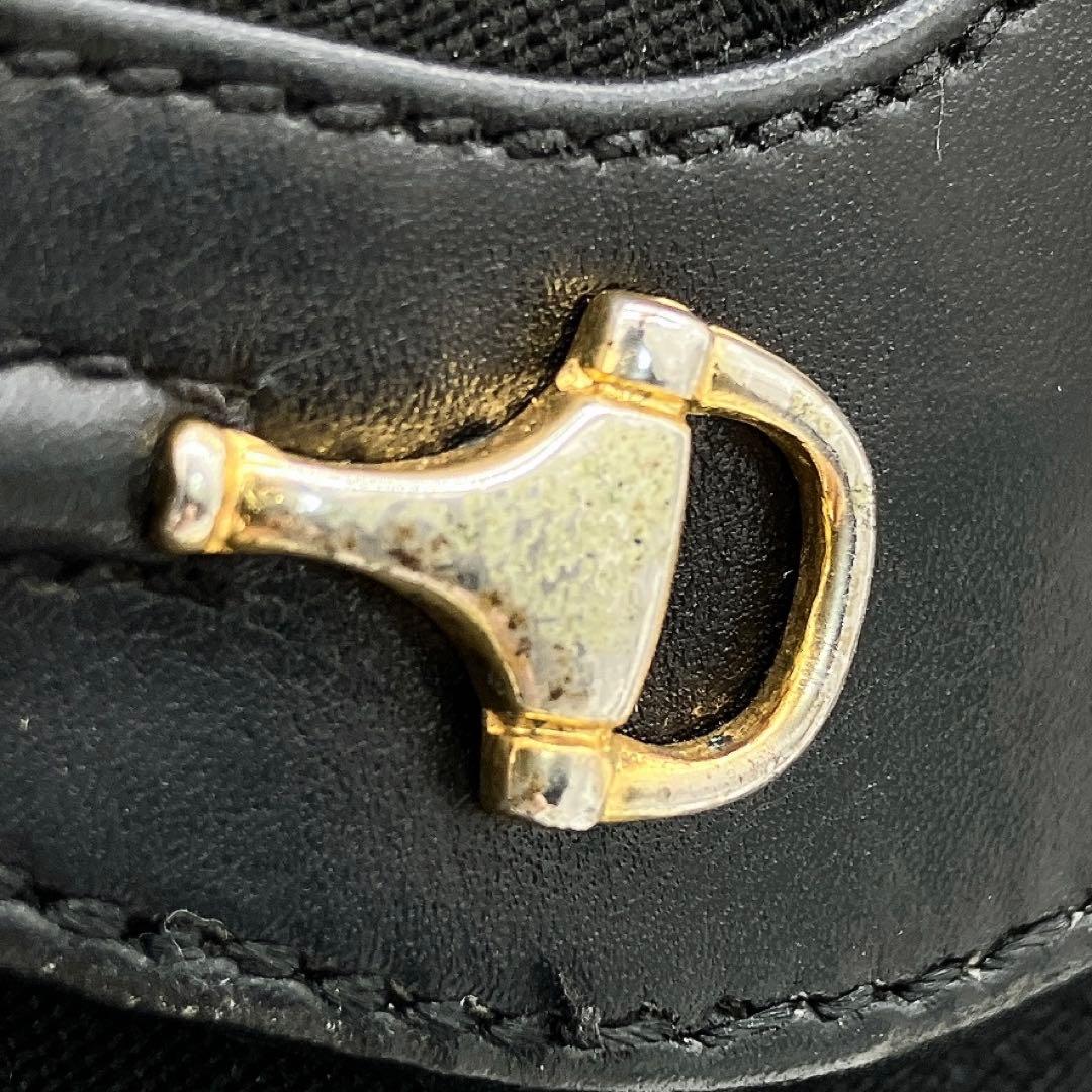 Gucci Shoulder Bag Micro GG Gold Hardware Canvas Black