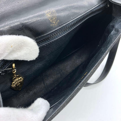 Gucci Shoulder Bag Micro GG Gold Hardware Canvas Black