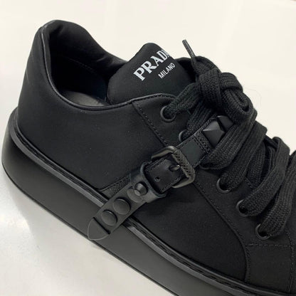 Prada Studded Buckle Logo Studded Belt Sneakers